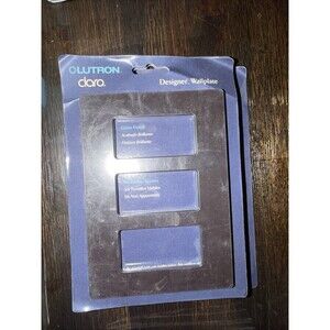 Lutron Claro CW-3-BR 3-Gang Screwless Decorator Wallplate Brown Switch Cover
